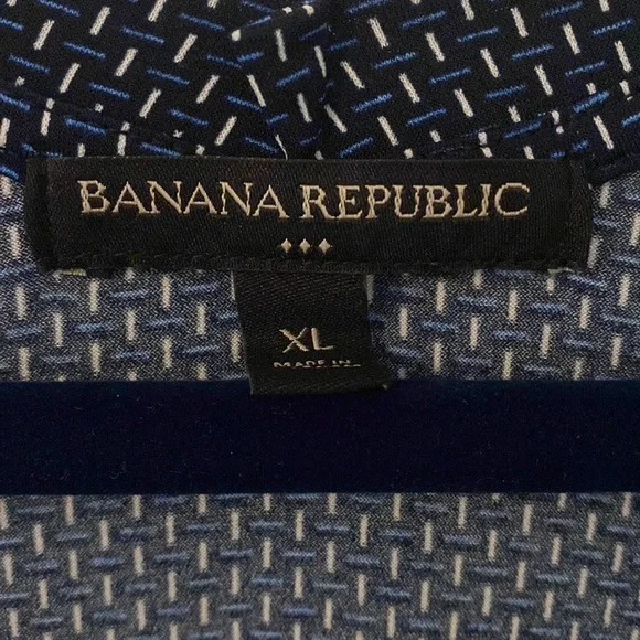 Banana Republic Navy, Blue and white Size XL long sleeve top. - Picture 2 of 5